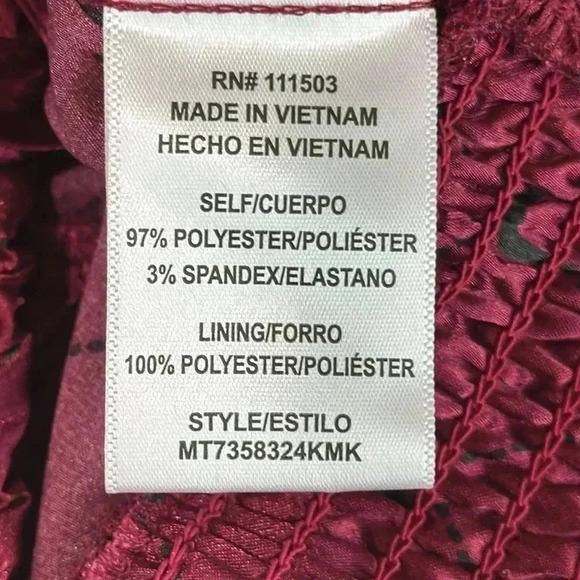 Meraki Juniors Long Sleeve Deep Plunge Neck Blouse - Size S - Picture 11 of 12